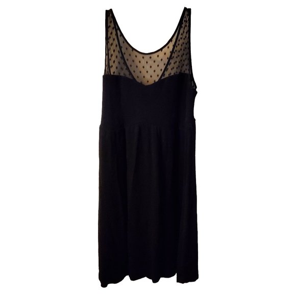 torrid Dresses & Skirts - Torrid Black Illusion Babydoll Black Swing Dress, Size 18 GUC